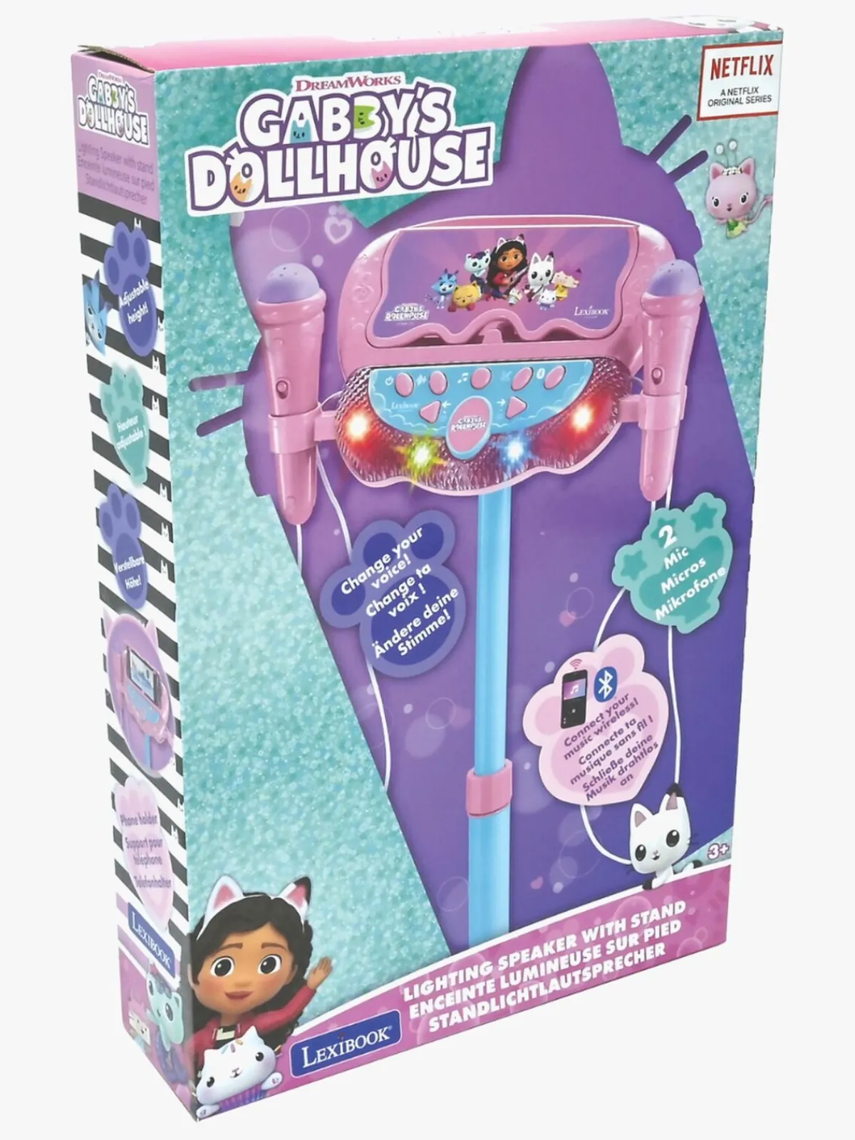 Musikinstrumenter|Elektronik & Media|GabbysDollhouse Gabby's Dollhouse Mikrofon med Stativ