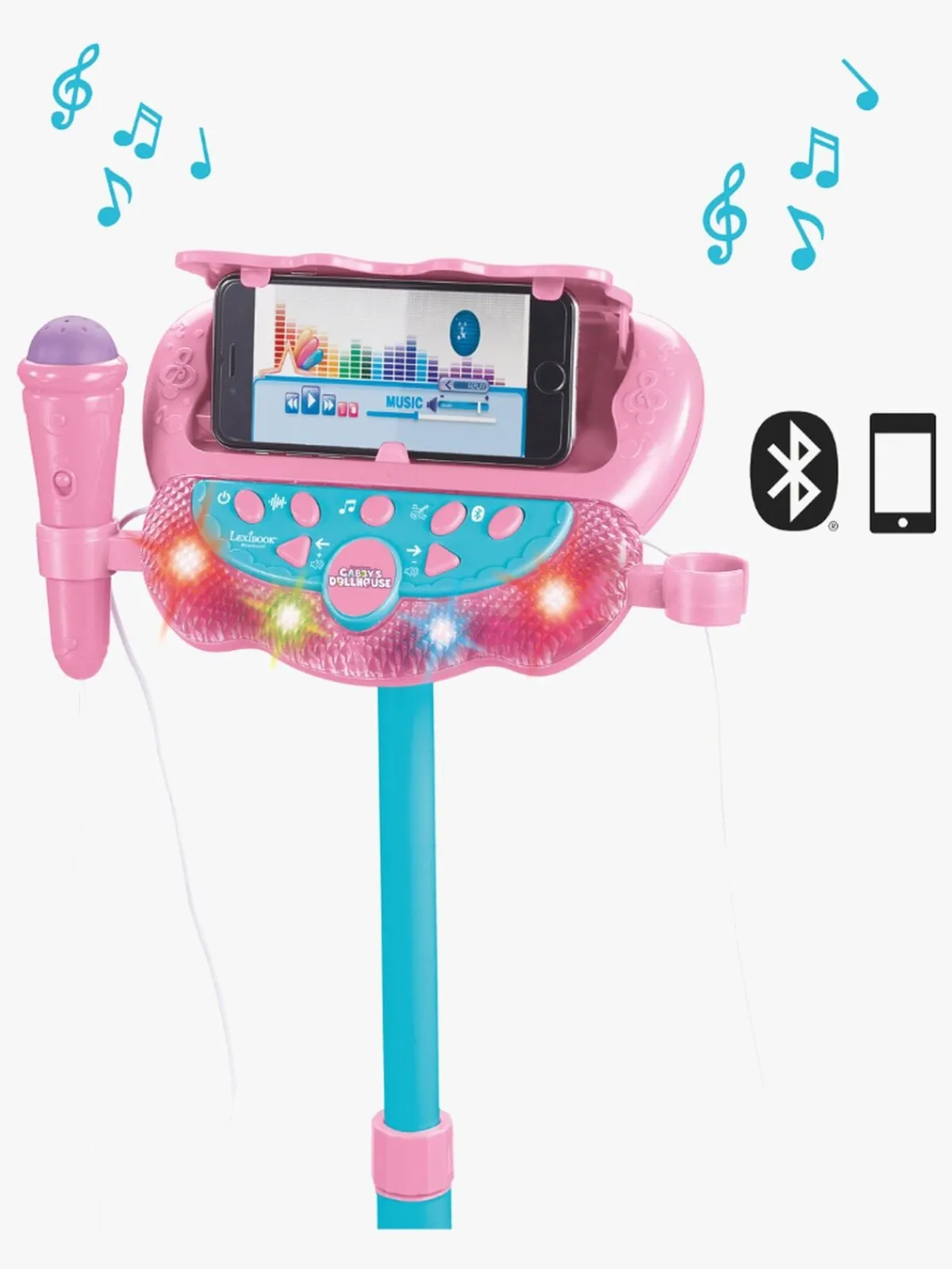 Musikinstrumenter|Elektronik & Media|GabbysDollhouse Gabby's Dollhouse Mikrofon med Stativ