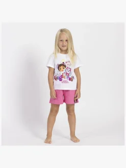 Børn GabbysDollhouse Gabby's Dollhouse Pyjamas, Hvid/Lyserød