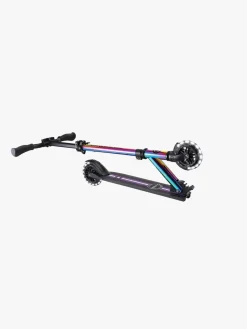 Globber Flow Element Lights Chrome Finish Løbehjul, Neo Chrome