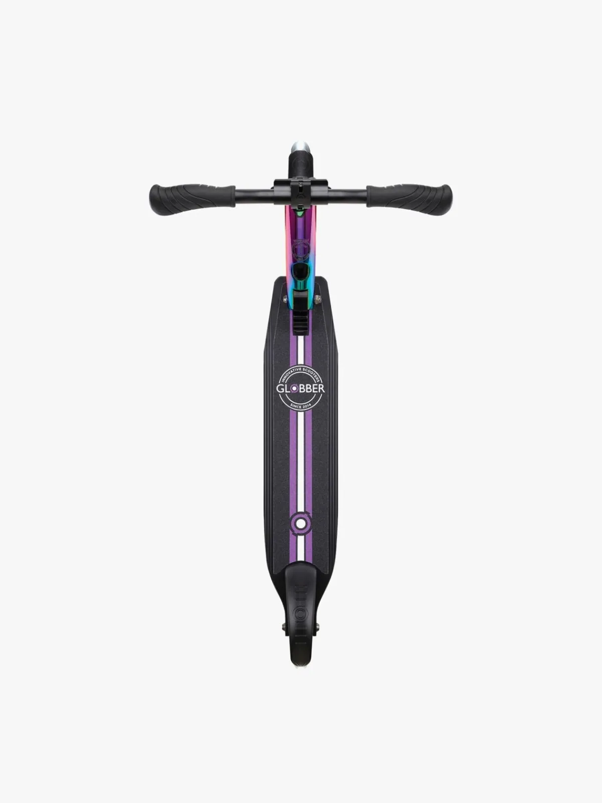 Globber Flow Element Lights Chrome Finish Løbehjul, Neo Chrome