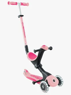Globber Go-Up Deluxe Lights Trehjulet Løbehjul, Pastel Pink
