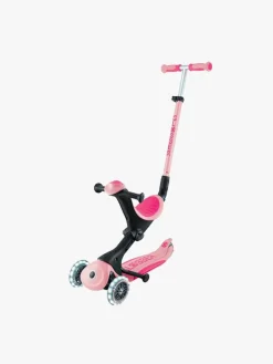 Globber Go-Up Deluxe Lights Trehjulet Løbehjul, Pastel Pink