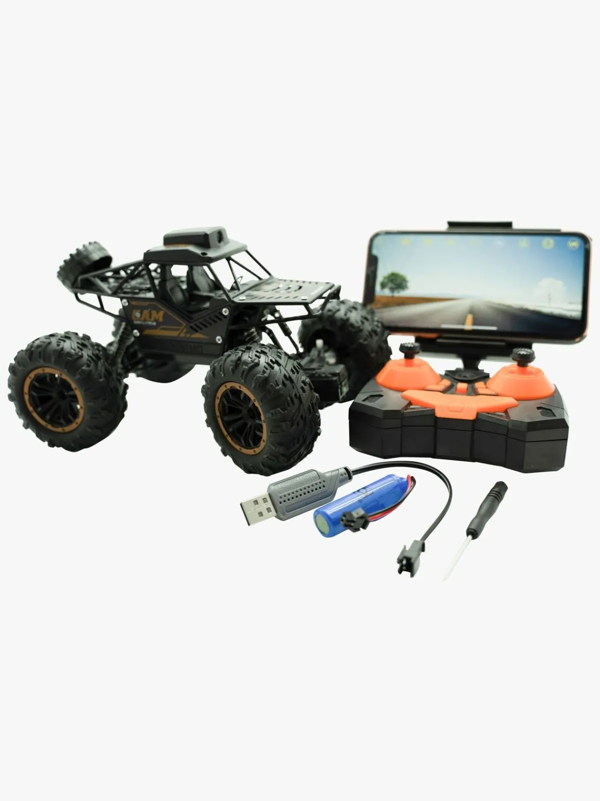 Gear4play Fjernstyret-G4P 1:18 Fjernstyret Bil Rock Crawler WiFi Kamera