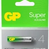 Elektronik & Media|GPBatterier GP Super Alkaline G-TECH AAA/LR03 Batterier 4-Pak