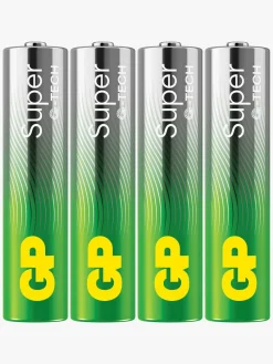 Elektronik & Media|GPBatterier GP Super Alkaline G-TECH AAA/LR03 Batterier 4-Pak