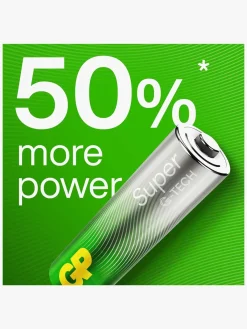 Elektronik & Media|GPBatterier GP Super Alkaline G-TECH AAA/LR03 Batterier 4-Pak