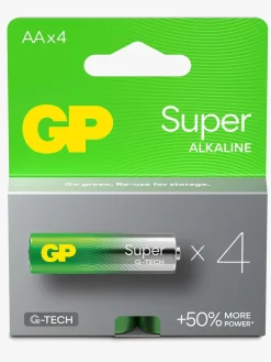 GPBatterier GP Super Alkaline G-TECH AA/LR6 Batterier 4-Pak