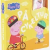 PeppaPig Bøger-Gurli Gris Bog med Træfigurer - På Cykeltur