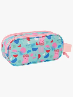 PeppaPig Gurli Gris 3D Dobbelt Penalhus, Lyserød/Grøn
