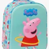 Børn PeppaPig Gurli Gris 3D Mini Rygsæk 6L, Lyserød/Grøn