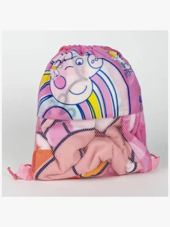 Uv & Strand|PeppaPig Gurli Gris Håndklæde Gymnastikpose & Kasket Sæt, Pink