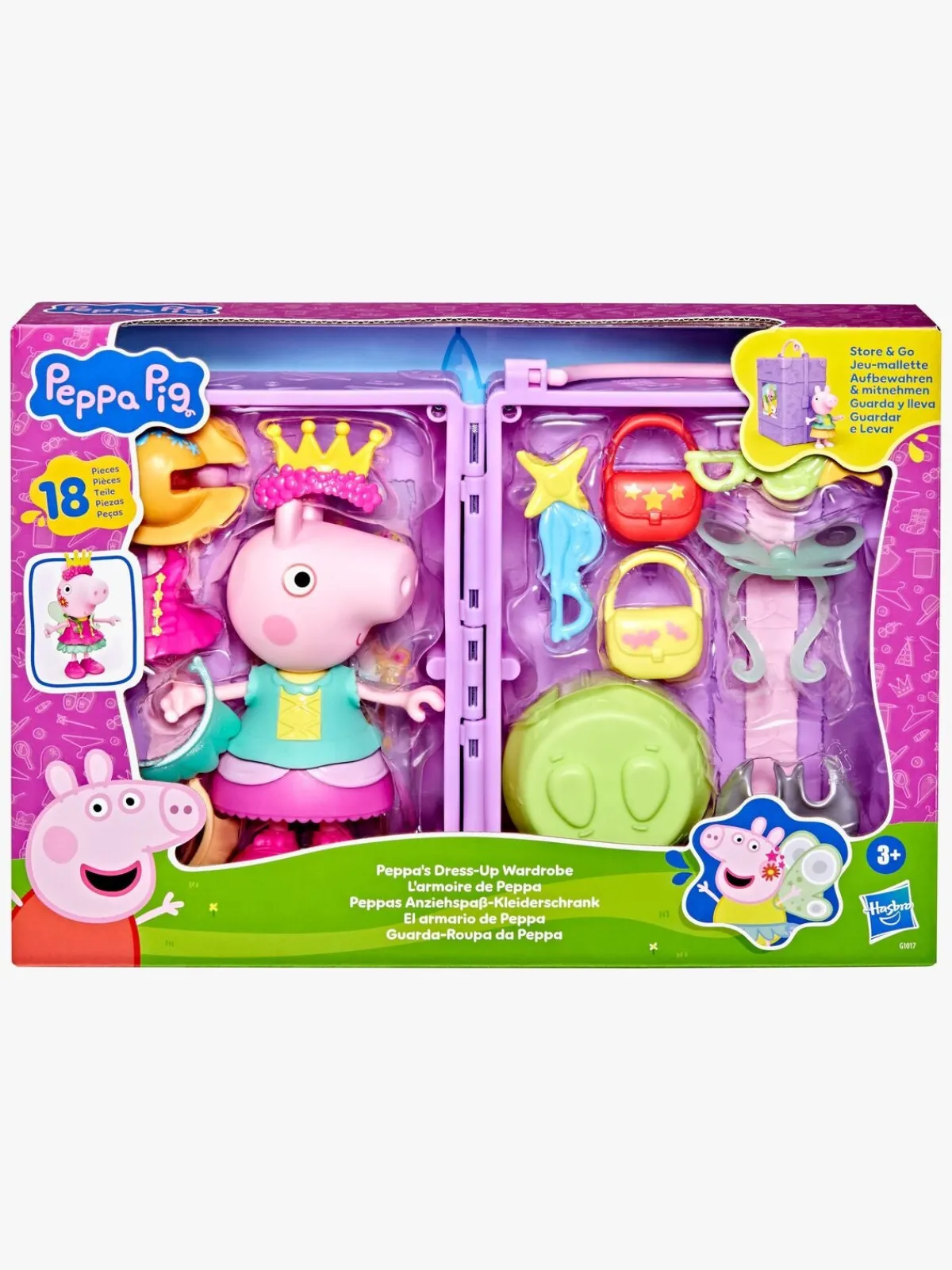 Legetøjsfigurer|PeppaPig Gurli Gris Legesæt Dress Up Garderobeskab