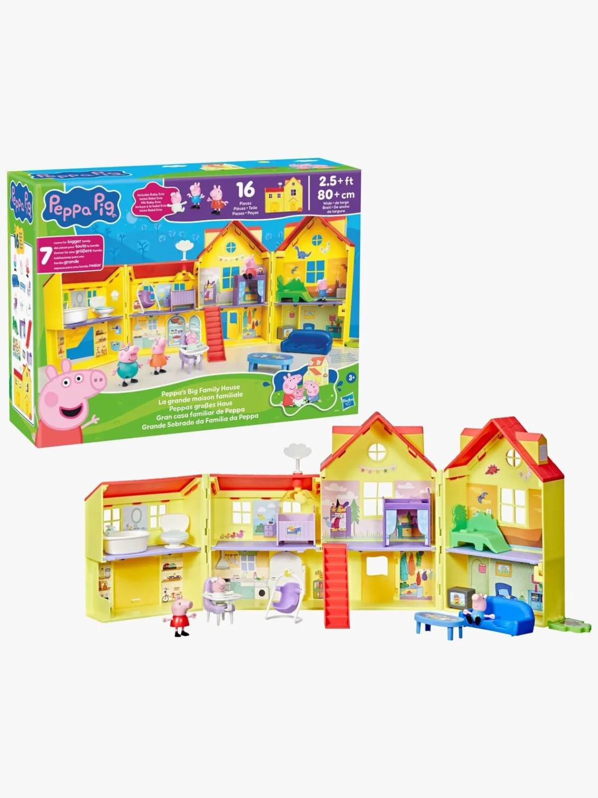 PeppaPig Dukker & Bamser-Gurli Gris stort Familiehus Dukkehus