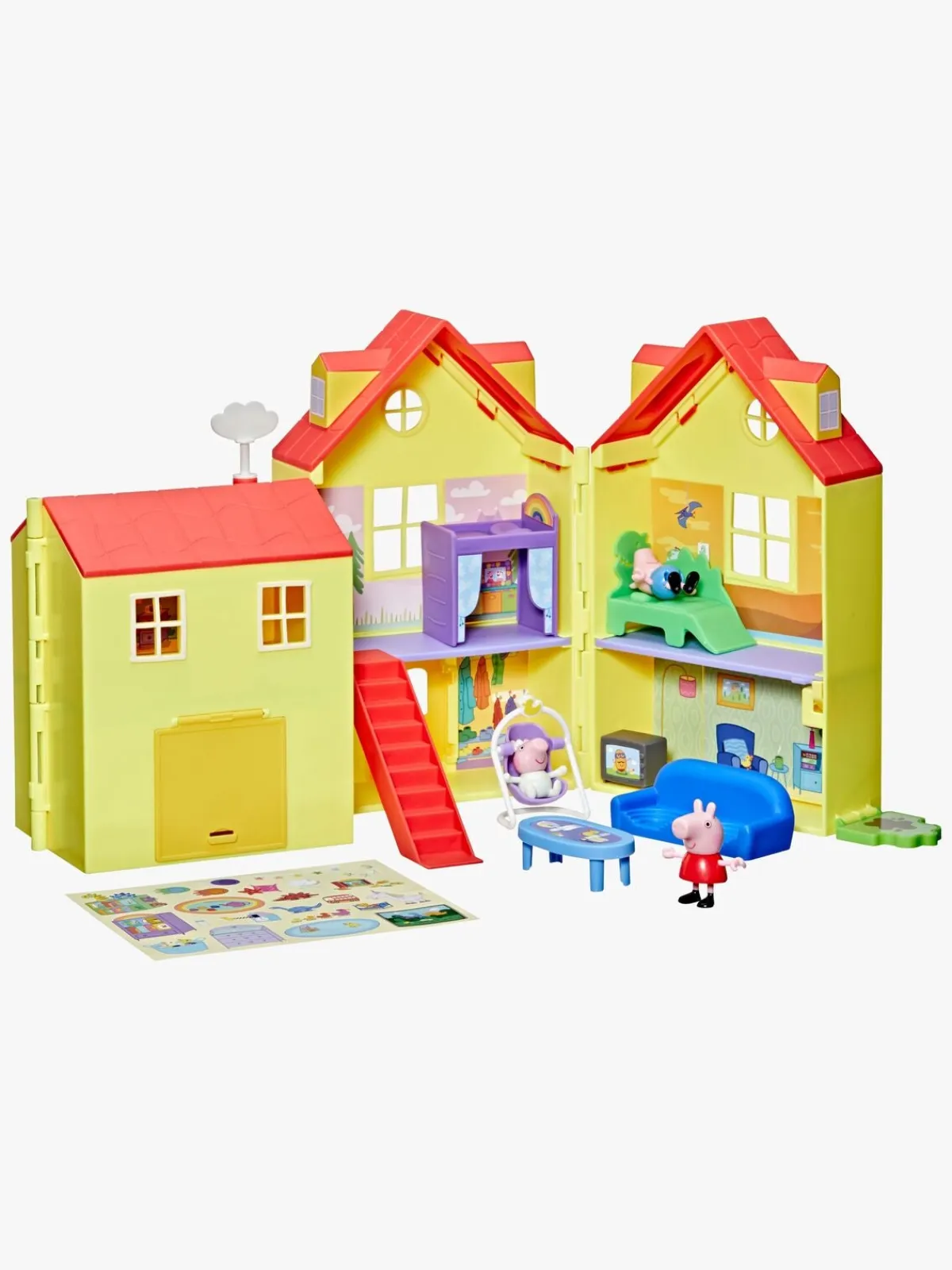 PeppaPig Dukker & Bamser-Gurli Gris stort Familiehus Dukkehus