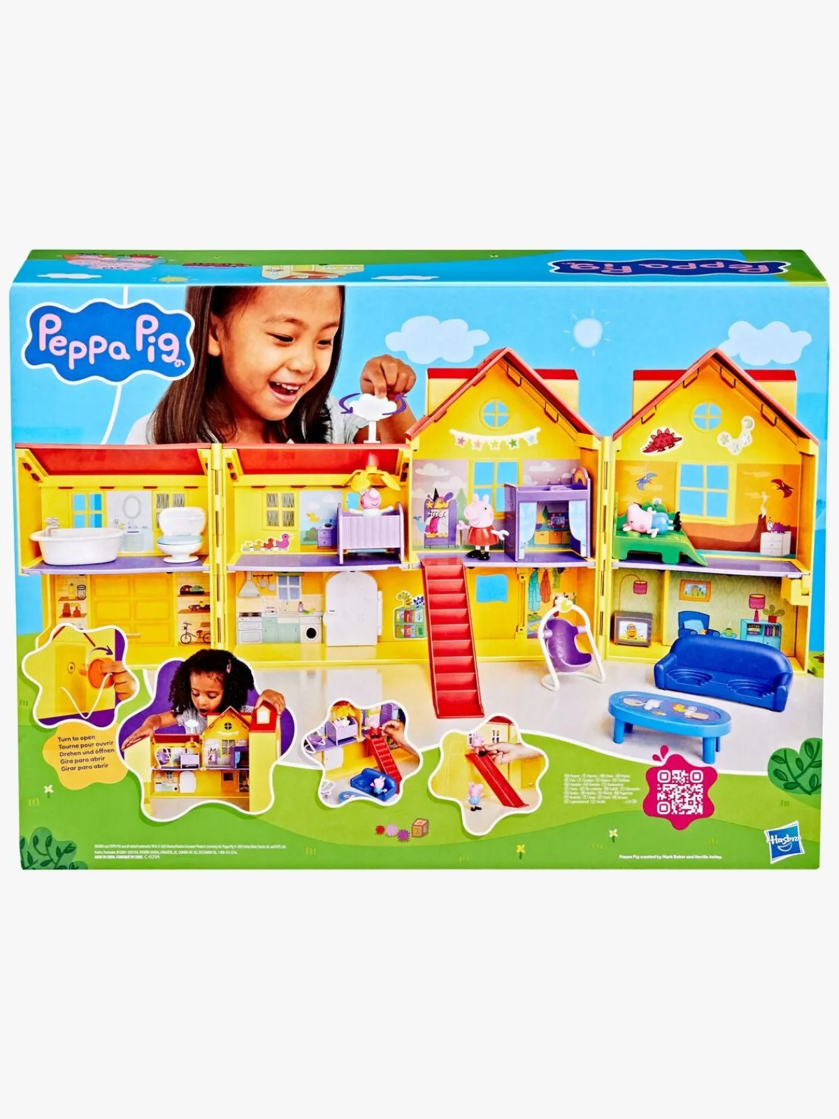 PeppaPig Dukker & Bamser-Gurli Gris stort Familiehus Dukkehus