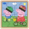 Spil & Puslespil|BarboToys Gurli Gris Træpuslespil Cykling 16 Brikker