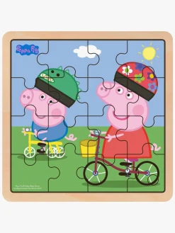 Spil & Puslespil|BarboToys Gurli Gris Træpuslespil Cykling 16 Brikker