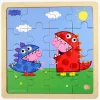 BarboToys Gurli Gris Træpuslespil Dinosaurer 16 Brikker