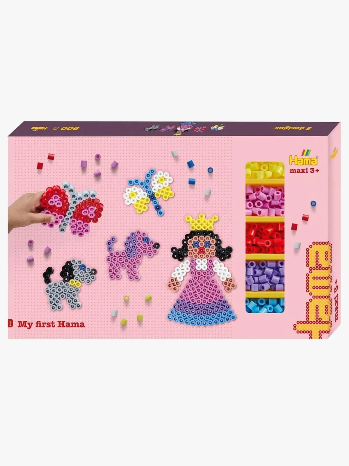 Kreativt Legetøj|Hama Maxi Gaveæske Perlesæt 900 Stk.