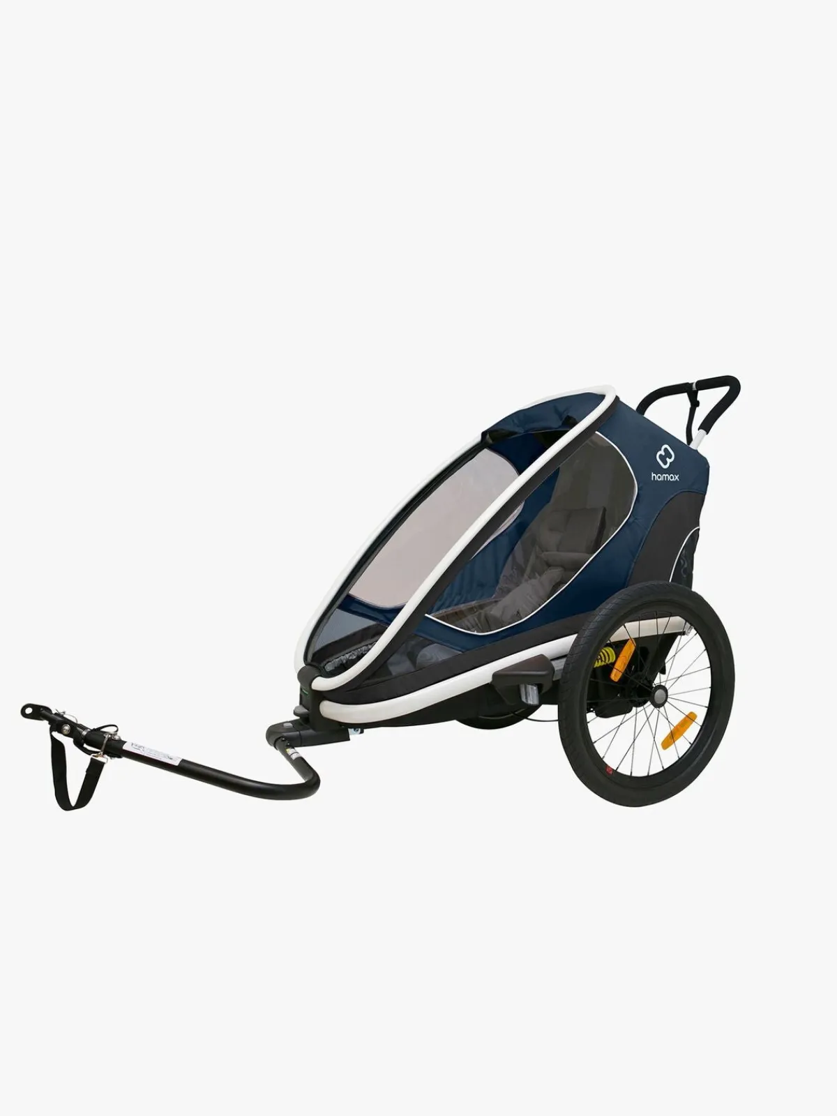 Hamax Outback One Reclining Cykelanhænger, Navy/White