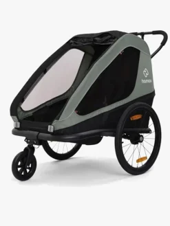 Hamax Traveller Cykelanhænger, Khaki Green/Black