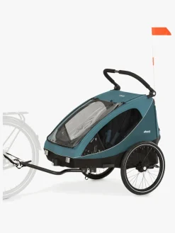Aktivitetsvogne|Hauck Dryk Duo Cykelanhænger, Ocean Green Grøn