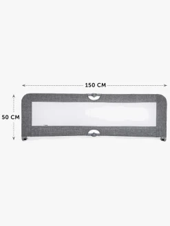 Børnesenge & Tilbehør|Hauck Sleep N Safe Plus XL Sengehest, Melange Grey