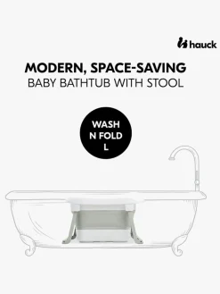 Hauck Wash N Fold Badekar L, White/Sage