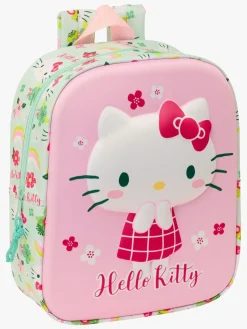Børn HelloKitty Hello Kitty 3D Mini Rygsæk 6L, Lyserød/Grøn
