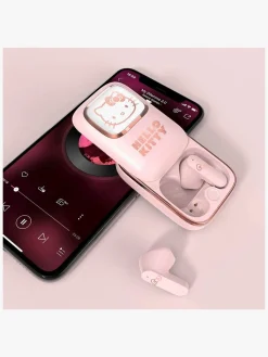 OTLTechnologies Elektronik & Media-Hello Kitty Høretelefoner In-Ear TWS med LED, Pink