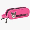 HelloKitty Hello Kitty Kuromi Dobbelt Penalhus, Lyserød/sort