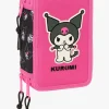 Kreativt Legetøj|HelloKitty Hello Kitty Kuromi Penalhus med 3 Rum, Lyserød/sort