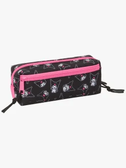 HelloKitty Hello Kitty Kuromi Penalhus med 3 Rum, Lyserød/sort