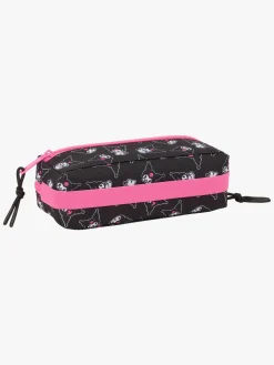 HelloKitty Hello Kitty Kuromi Penalhus med 3 Rum, Lyserød/sort