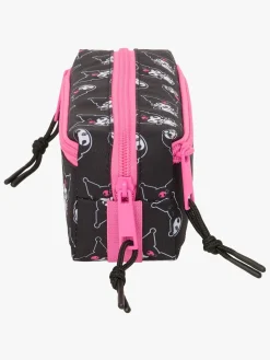 HelloKitty Hello Kitty Kuromi Penalhus med 3 Rum, Lyserød/sort