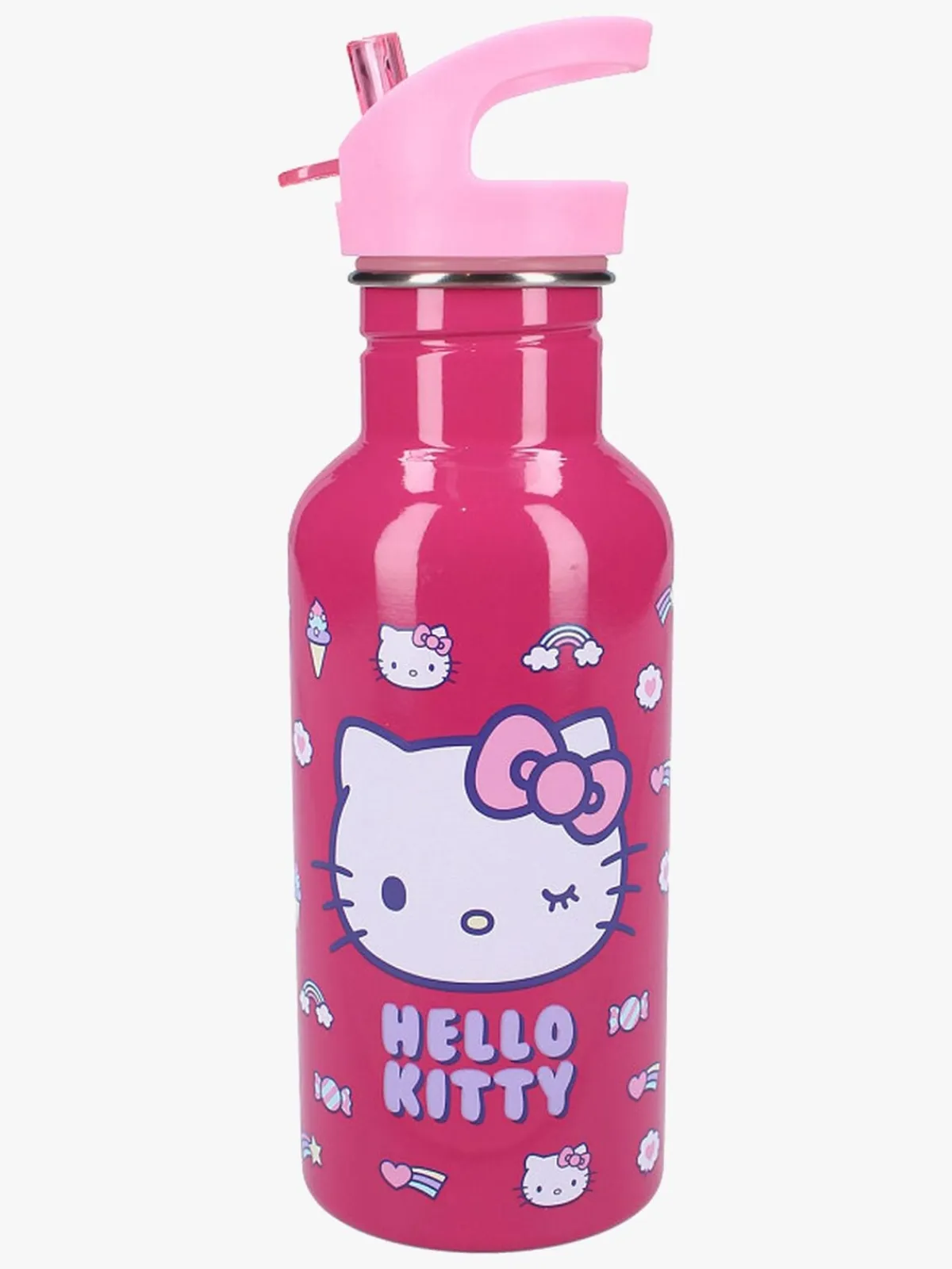 Børn HelloKitty Tasker-Hello Kitty Rygsæk, Penalhus, Flaske & Madkasse, Follow The Rainbow