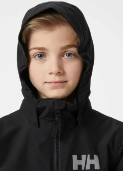 Regntøj|HellyHansen Helly Hansen JR Juell Regnjakke, Black
