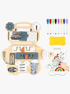 HEMMINGSEN Kids Babylegetøj-Mini Aktivitetstavle med Whiteboard