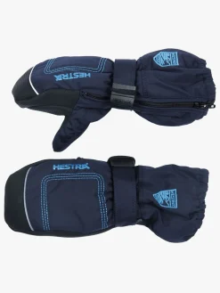 Børn Hestra Baby Zip Long Vanter, Marineblå