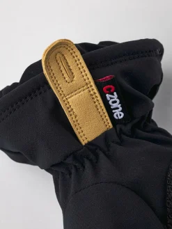 Børn Hestra Czone Pluto JR Handsker, Black