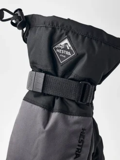 Børn Hestra Gauntlet CZone Jr Vanter, Graphite/Black