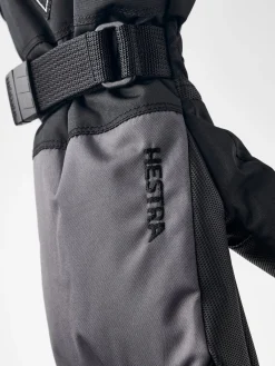 Børn Hestra Gauntlet CZone Jr Vanter, Graphite/Black