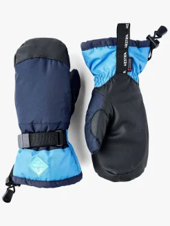 Børn Hestra Tilbehør|Vintertøj-Gauntlet CZone JR Vanter, Dark Navy/Sky Blue