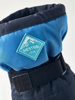 Børn Hestra Tilbehør|Vintertøj-Gauntlet CZone JR Vanter, Dark Navy/Sky Blue