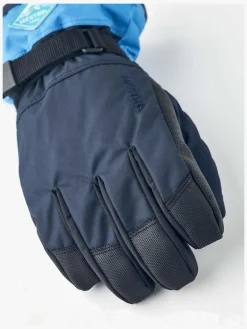 Tilbehør|Vintertøj|Hestra Gauntlet CZone JR Handsker, Dark Navy/Sky Blue