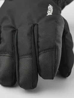 Børn Hestra Gauntlet Czone JR Handsker, Sort/Grafit