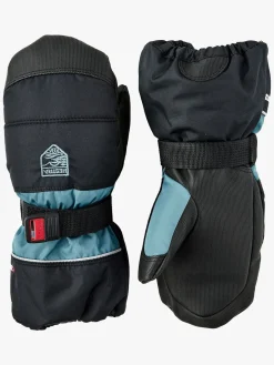 Børn Hestra Kids Czone Vanter, Black/Petrol