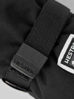 Børn Hestra Kid's Wool Terry Vanter, Sort