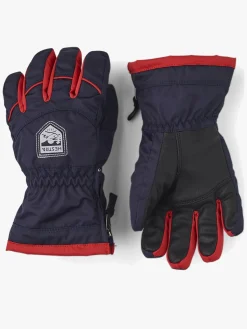 Børn Hestra Sarri Zip JR Handsker, Dark Navy/Ivory